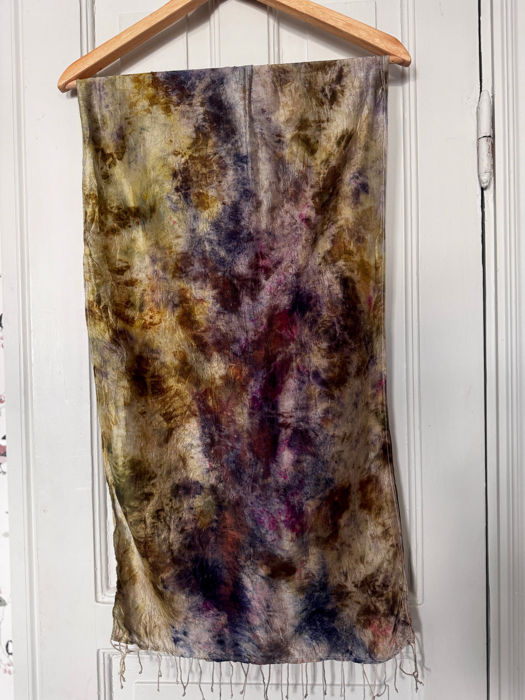 Gaia Green silk scarf