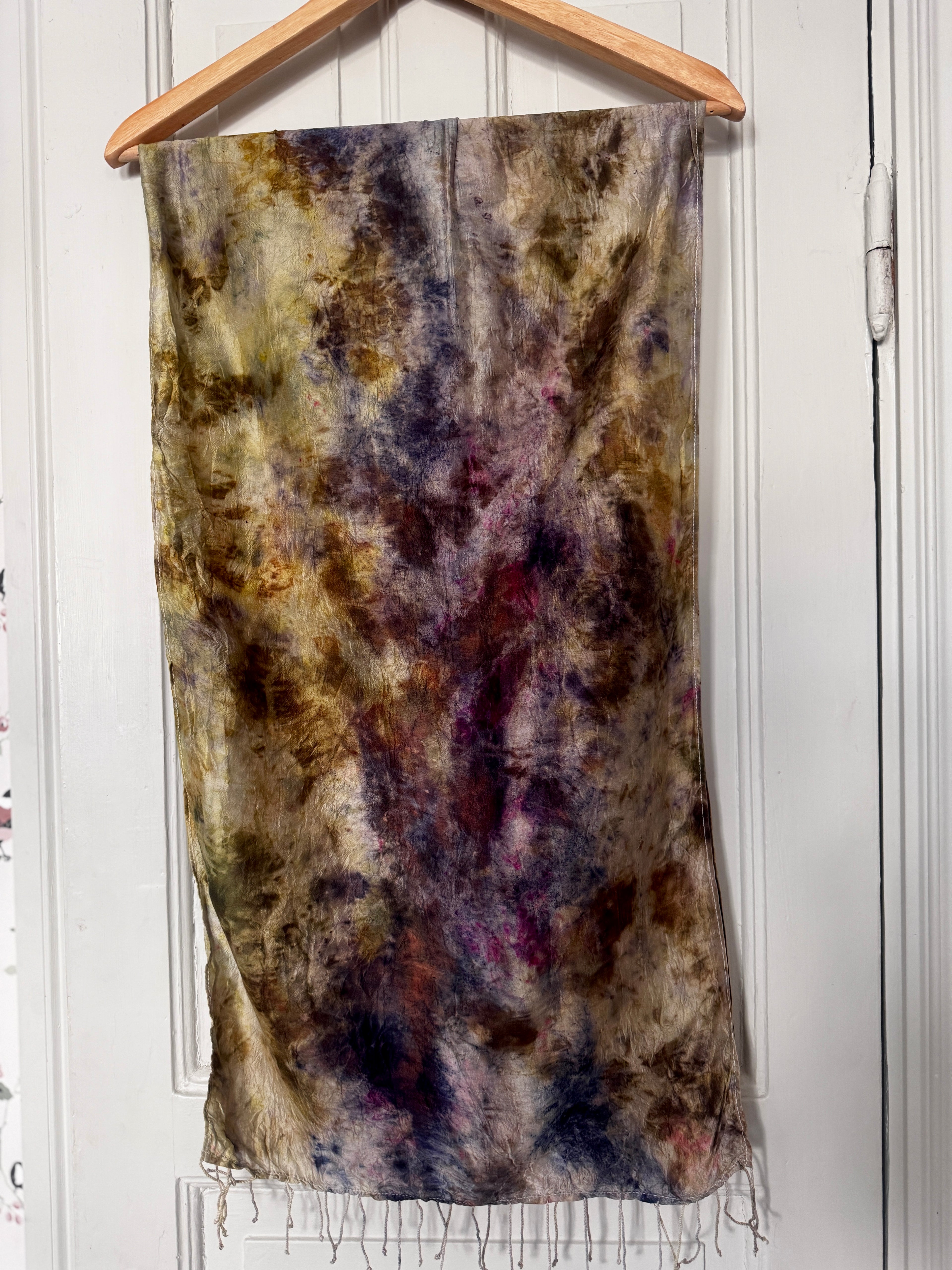 Gaia Green silk scarf