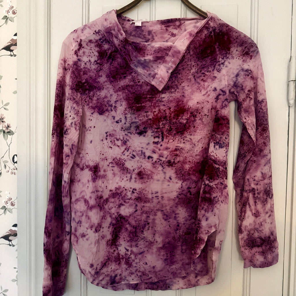 The Common Lilac Silk Blouse