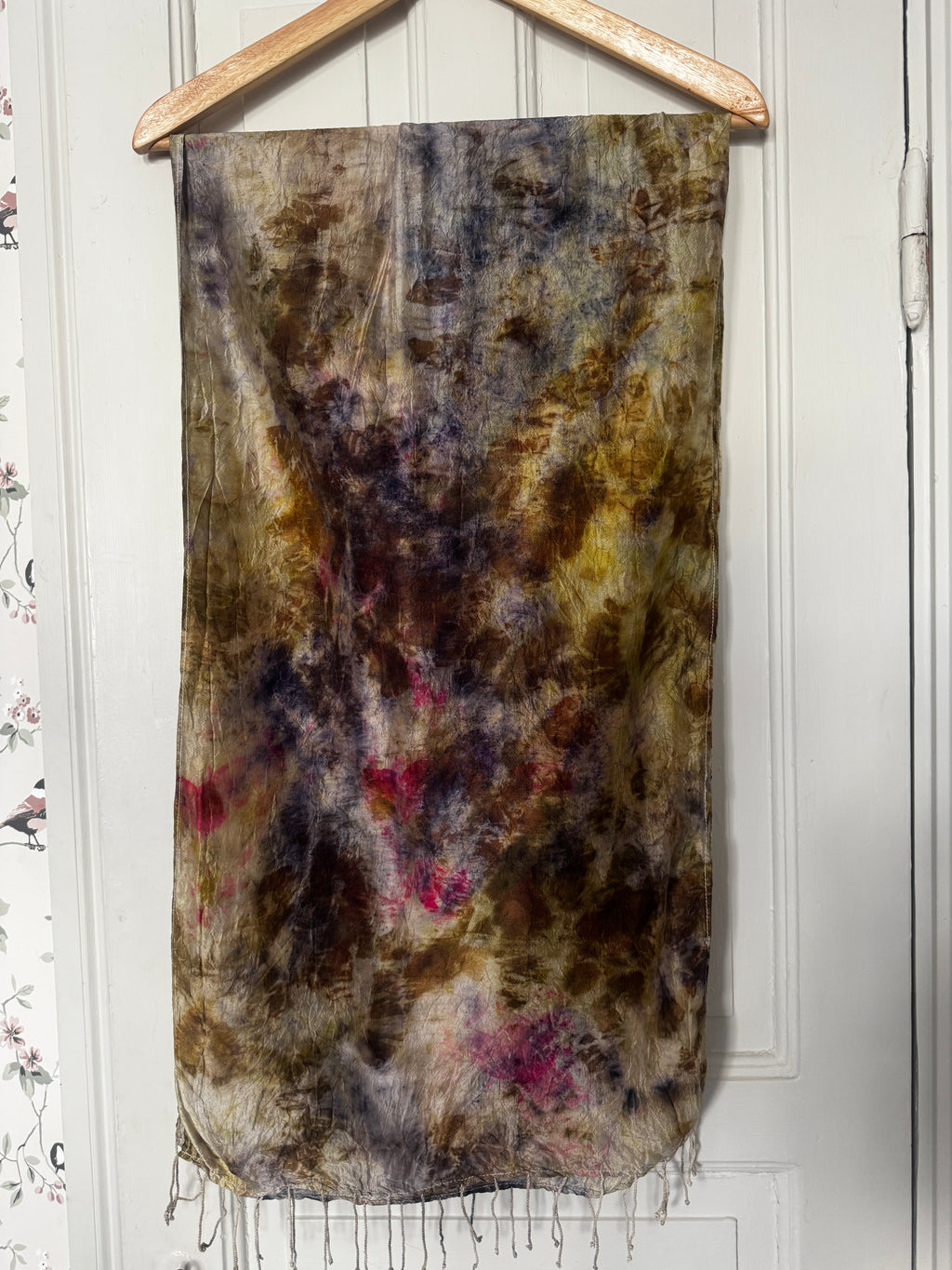 Gaia Green silk scarf